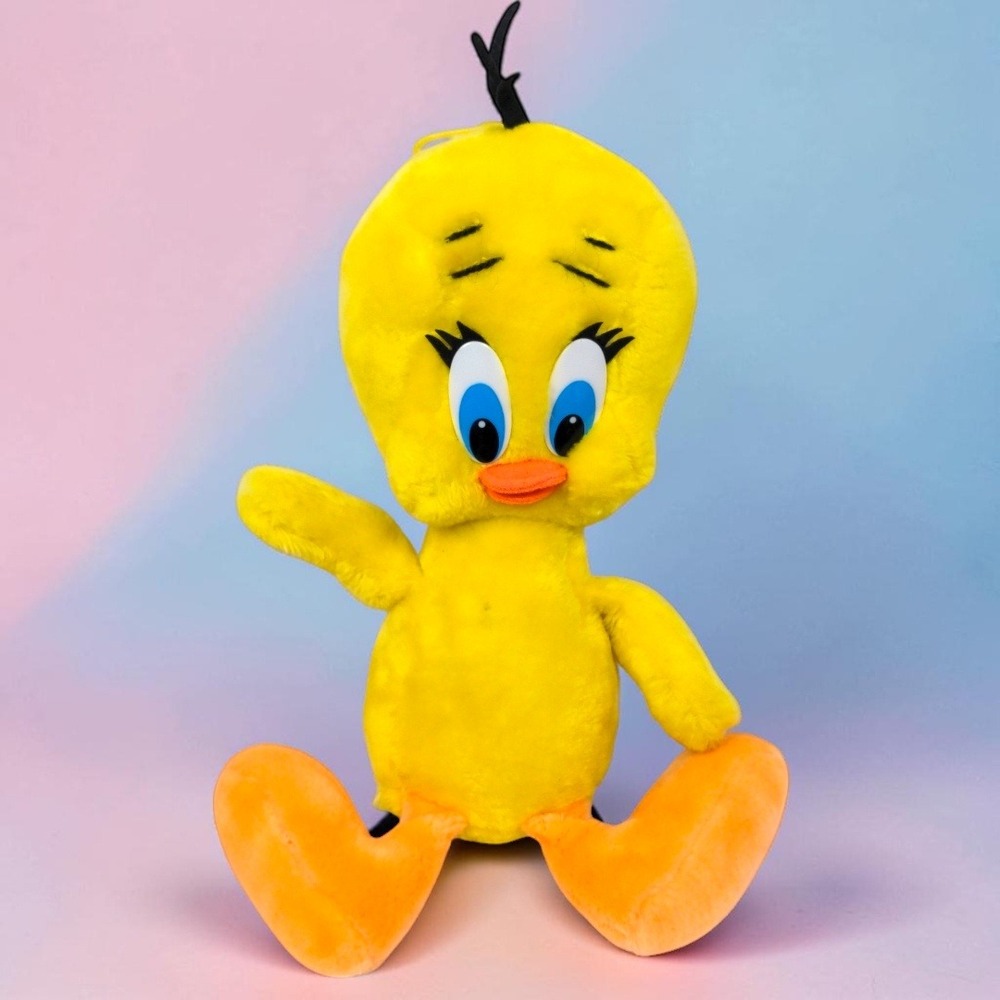 VTG 1971 Warner Bros Tweety Bird Plush 16" Yellow Looney Tunes Stuffed Animal